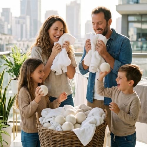 Wool Dryer Balls 3 Pack - Compact Reusable Laundry Balls for Travel & Small Loads - Image 7