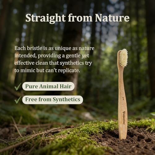 Premium Boar Bristle Bamboo Toothbrush (4 Pack) | 100% Plastic & Nylon Free | Gentle Deep Clean | Compostable Eco Friendly Zero Waste - Image 7