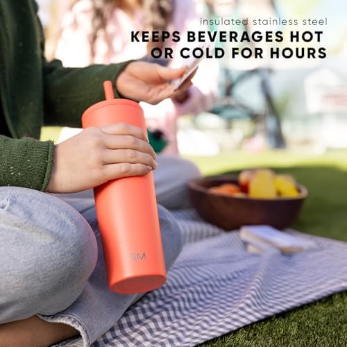 Simple Modern Iced Coffee Tumbler, Insulated | 28oz | Green - Image 6