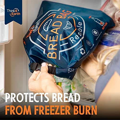 THINK4EARTH® - Large Bread and Baguette Bags (Dark Blue, Bread & Baguette Set) - Image 6