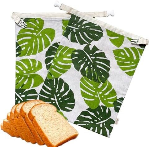2 Pack Reusable Bread Bags for Homemade Bread - XL Cotton Beeswax Bags, Beeswax Sourdough Bag, Keep Your Loaf Fresh for Days - Easy to Clean Cotton Storage Bag - Image 7