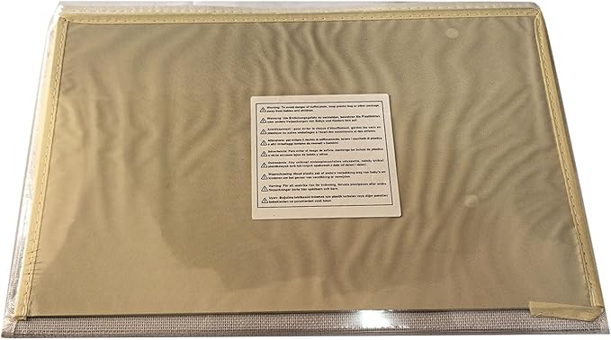 OUTBROS Collapsible Storage Cubes with Lid, Linen Fabric Wardrobe Baskets, Large Box For Towels, Clothes, 15 x 9.8 x 9.8 inch (White/Grey, 1-Pack)