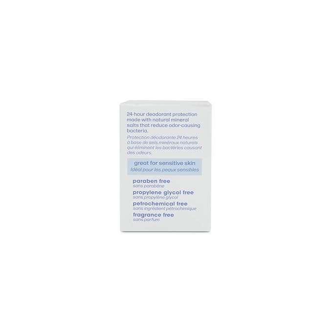 Lafe's Natural Deodorant | 5.5oz Unscented Crystal Rock Aluminum Free Natural Deodorant Stone | Plastic Free Packaging