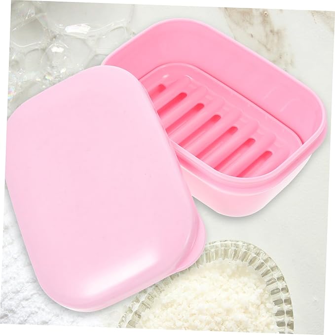 TOYANDONA 4Pcs Soap Case with Lid Travel Soap Holder for Camping Outdoor Bathroom Gym Lightweight Leakproof Container