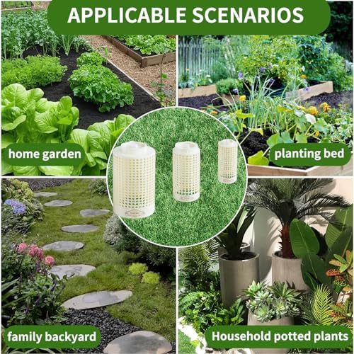 Underground Worm Farm, Garden Mini vermicomposting bin for use in Outdoor Gardening from Kitchen Food Waste, with Holes and lid11.81IN+10.23IN+8.38IN(3PC) - Image 6