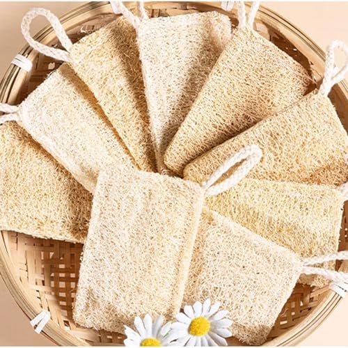 3 Pack Natural Non Scratch Scrub Sponge Eco Friendly and Compostable Plant Fiber Loofah Dish Sponge Natural Kitchen Sponges Scrubbers for Dishes Biodegradable Cleaning Sponges - Image 6