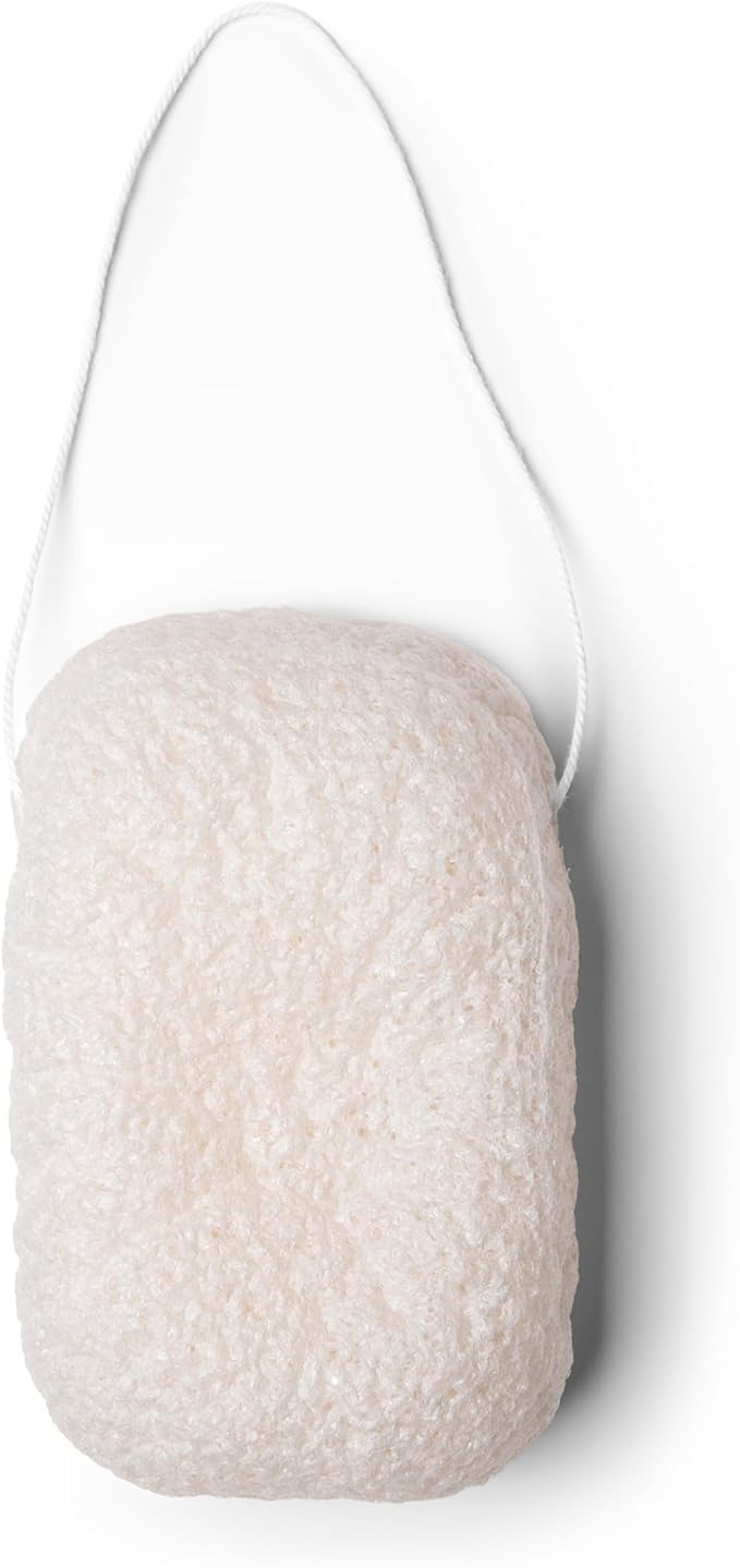 Everist The Compostable Konjac Sponge, 100% Natural Plant-Fiber Cleansing & Reusable Shower Sponge for Smoother Skin, Gentle Exfoliation, 1 Each