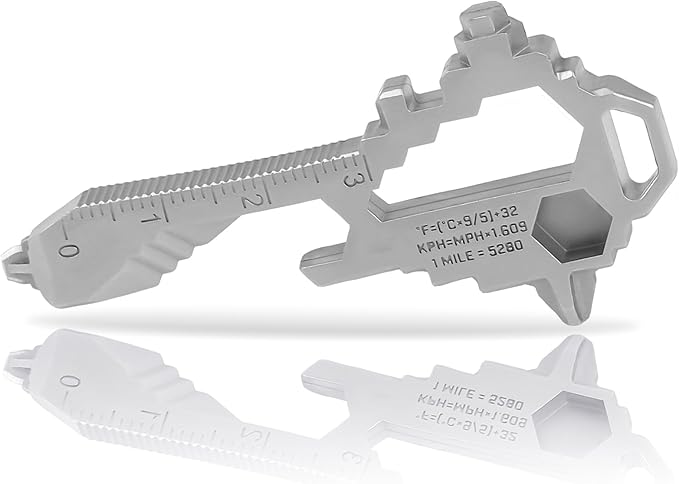 Herda Keychain Multitool – EDC Tool with 17+ Functions Gifts| Small Bottle Opener keychain with Screwdriver,Wrench,and Box Cutter for Travel,Outdoor,Everyday Use Stocking Stuffers Christmas–TSA Safe
