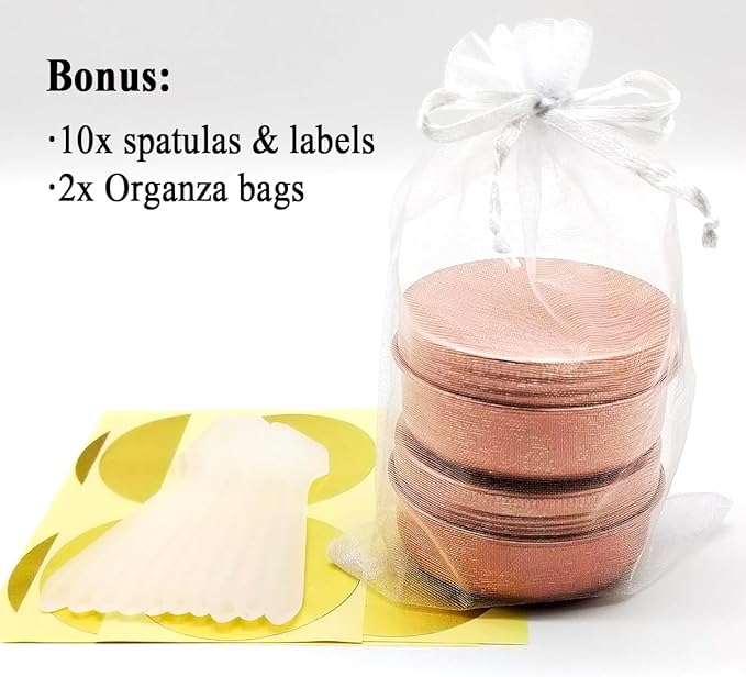 10pcs 80ml Aluminum Tin Jar, 80g Refillable Makeup Container, 80 Gram Screw Lid Round Can Sample Pot Travel for Cosmetic DIY Handmade Lip Balm Cream Salve Bead Toner Candle Paint, Matt-Pink