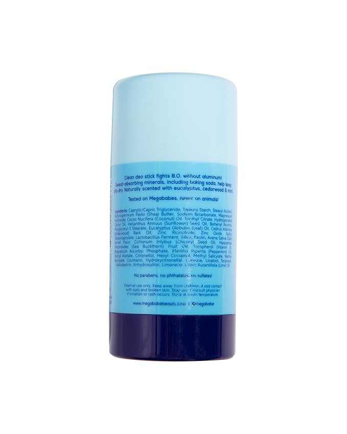 Megababe Daily Deodorant - The Geo Deo with 72 hour Odor Protection Multi-Minerals, Holiday Gifts for Women, Aluminum-Free, All Natural, 2.6 oz