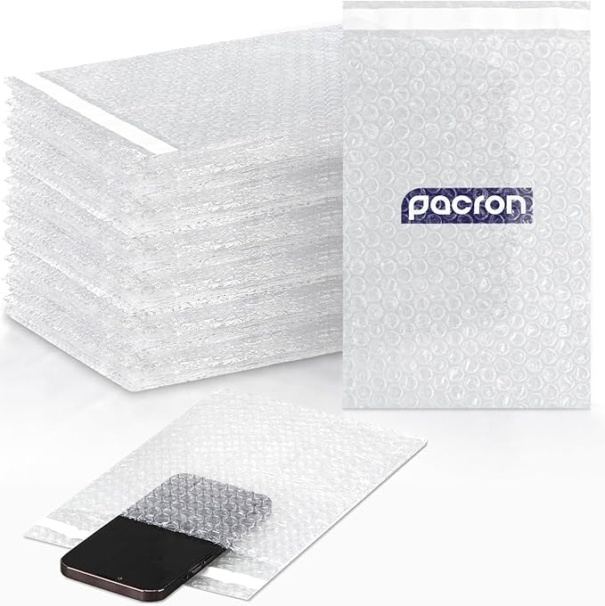 Clear bubble out Bags 6x8.5 Inch Bubble pouches 325/Qty, Self-Sealing clear bubble mailer Bubble bags for Shipping, Packing, Storage, Moving, Bubble Cushioning Wrap Bags for all Fragile China