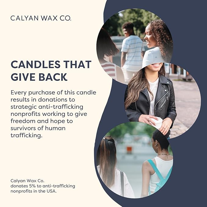 Calyan Wax Co. Lemon & Sage 2 Wick Scented Candle - 37 Hour Burn - Luxury Non Toxic Soy Wax Candles - Long Lasting Large Glass Jar Candle for Home - 8.8oz