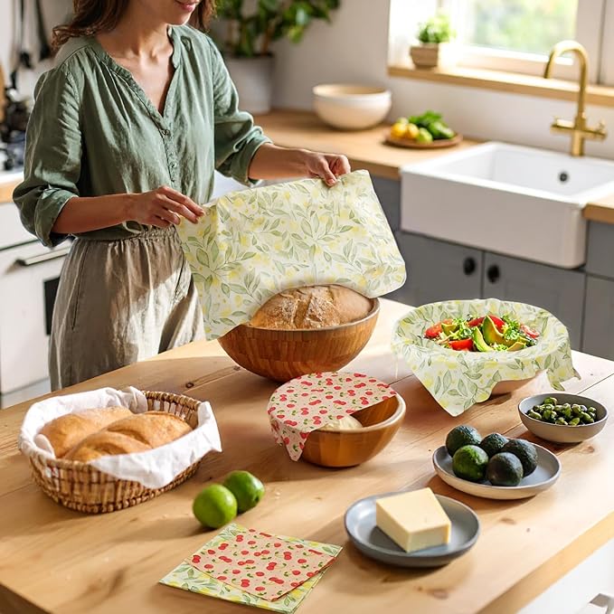 Natural Beeswax Food Wrap Set