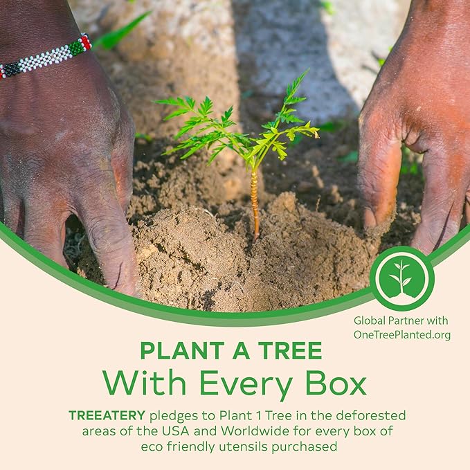 500 Compostable Spoons, Disposable Spoons, Plant-Based Compostable Utensils, BPI-Certified Disposable Cutlery, Disposable Silverware, Ivory White