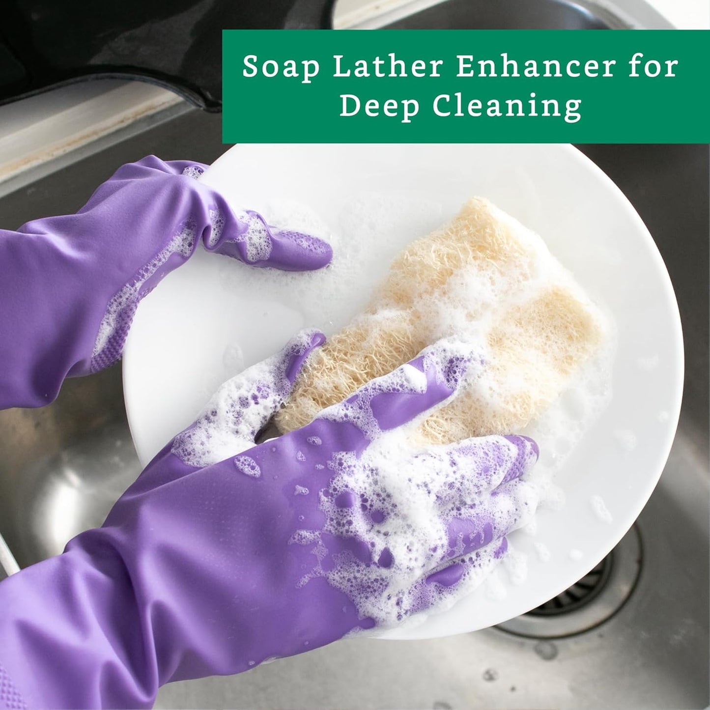 Natural Loofah Kitchen Sponge (3 Pack + 10 Pack Single Layer) - Natural Sponges for Dishes - Eco Friendly and Compostable Sponges - Plant Based Kitchen Dish Biodegradable Sponge