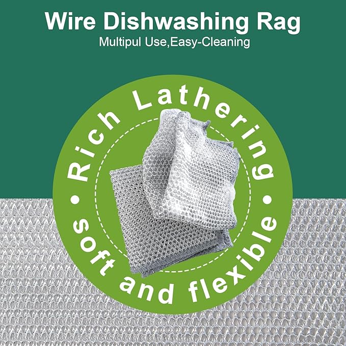 Non Scratch Wire Dishcloth, 60 Pack