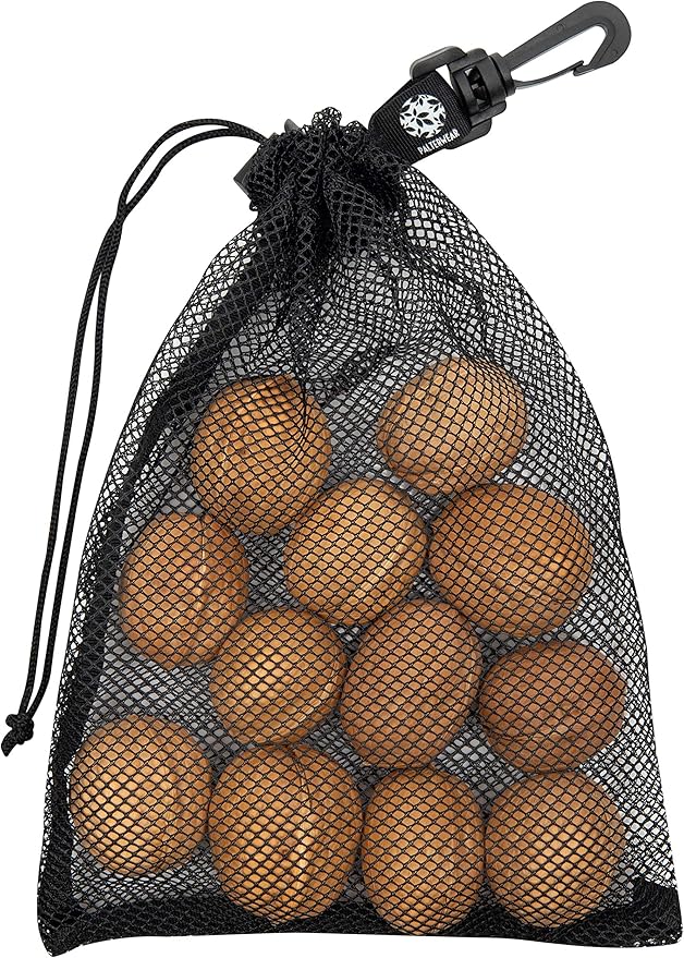 PALTERWEAR Mesh Drawstring Bag With Clip and Toggle Closure - For Watersports, Trekking, Sailing - Multi-Use Set of 4 (Black, 7 x 9 inch)