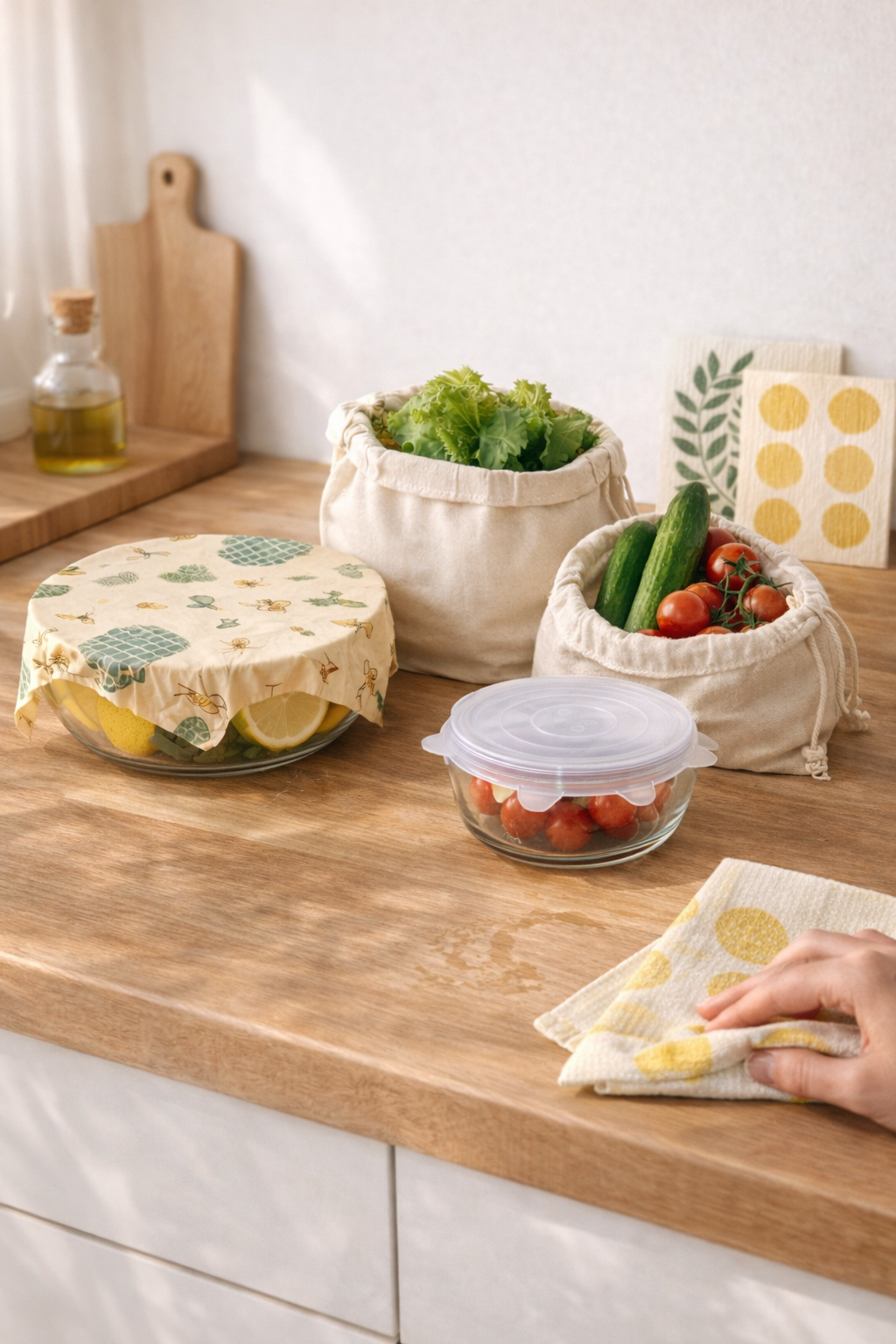 Start your low-waste kitchen with simple reusable swaps.