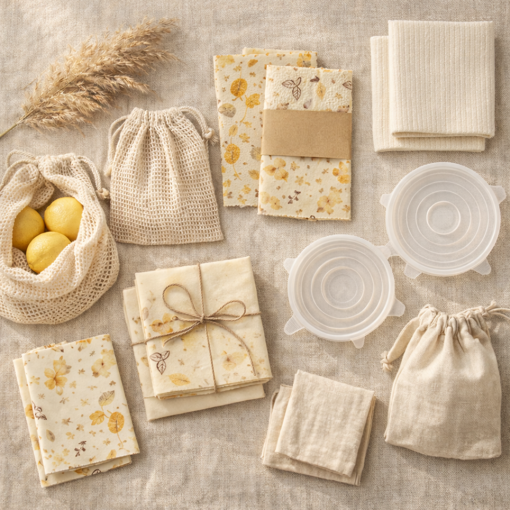 EcoRipple sustainable starter kits featuring reusable eco-friendly essentials for low-waste living