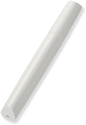 Portable Travel Toothbrush Case, Lipstick–like Plastic Toothbrush Holder Toothbrush Case Breathable Design with Air Hole More Hygienic Toothbrush Tube for Home Daily Travelling (White) by Hiyoo
