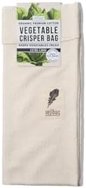 VEJIBAG Extra Large | Certified Organic Cotton Vegetable Crisper Bags | Produce Bags to Keep Lettuce & Veggies Fresh | Reusable, Eco-Friendly, Biodegradable, Machine Washable/Dryable | Made in USA - Image 3