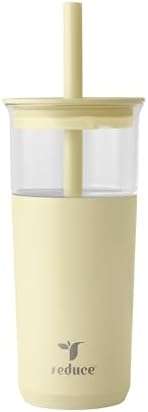 REDUCE Aspen - 20oz Vacuum Insulated Glass Tumbler - Extra Wide Straw & Lid by Reduce