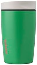 Owala SmoothSip Slider Insulated Stainless Steel Coffee Tumbler, Reusable Iced Coffee Cup, Hot Coffee Travel Mug, BPA Free 12 oz, Grey/Green (Sour Apple) by Unknown