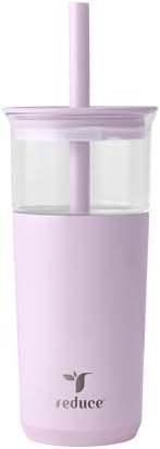 REDUCE Aspen - 20oz Vacuum Insulated Glass Tumbler - Extra Wide Straw & Lid by Reduce