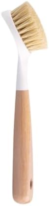 Natural Sisal Dish Brush, Wooden Handle Pan Scrubber for Kitchen by Unknown