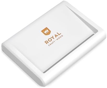 ROYAL CRAFT WOOD Bamboo Soap Dish - Self Draining Soap Holder for Bathroom, Shower, Kitchen Sink | Natural Non-Toxic Soap Tray (White) - 1Pcs by ROYALCRAFTWOOD