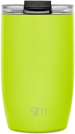 Simple Modern Travel Coffee Mug Tumbler with Flip Lid | Reusable Insulated Stainless Steel Cold Brew Iced Coffee Cup Thermos | Gifts for Women Men Him Her | Voyager Collection | 12oz | Green Apple - Image 2