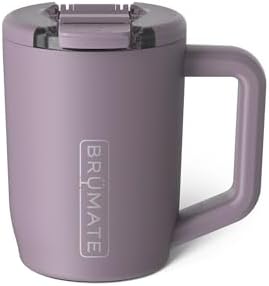 BrüMate Müv - 15oz 100% Leak Proof Insulated Coffee Mug with Handle & Lid - Stainless Steel Coffee Travel Mug - Double Walled Coffee Cup (Lilac Dusk) by Br%C3%BCMate