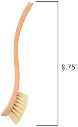 Redecker Dish Brush, Tampico Fiber, Curved Handle – Precision Head for Everyday Cleaning, Made in Germany - Image 3