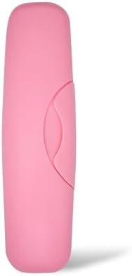 RADIUS Toothbrush Travel Case – Fits Big Brush, Original, Flex & Scuba Brushes BPA-Free Recycled Plastic, Portable, Durable & Eco-Friendly for Home, School, Travel, Pastel Pink by RADIUSCorporation