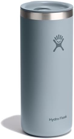 Hydro Flask Travel Coffee Cup – Insulated Stainless Steel, Non-Spill, Leak Proof To-Go Tumbler 20 Oz Shale Gray - Image 2
