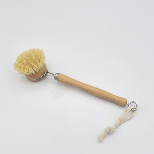 J&L Naturals Bamboo Dish Brush, Long Handle, with 1 Refill Head, 100% Bamboo and Natural Sisal Fibers, for Kitchen Cleaning, Eco-Friendly, Zero-Waste - Image 7
