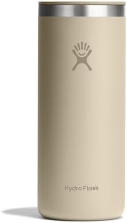 Hydro Flask Travel Coffee Cup – Insulated Stainless Steel, Non-Spill, Leak Proof To-Go Tumbler 20 Oz Oat Tan by Unknown