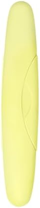 RADIUS Toothbrush Travel Case for Standard Brush, BPA-Free Recycled Plastic, Portable for Bathroom, School, Home, Camping (Lemon Yellow, 8.25H - 1.38W - 1.75L (in)) by RADIUSCorporation
