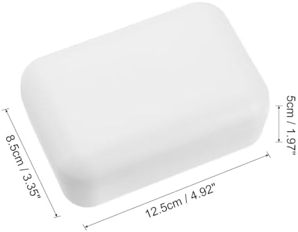 uxcell Wooden Soap Holder, Self-Draining Soap Box with Lid Wooden Soap Bar Tray for Shower Bathroom Kitchen, White - Image 2