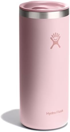 Hydro Flask Travel Coffee Cup – Insulated Stainless Steel, Non-Spill, Leak Resistant to-Go Tumbler 20 Oz Trillium Pink - Image 2