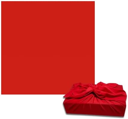 SHIKIWRAP Reusable Furoshiki Gift Wrap, 18-Inch, Bright Red by ShikiWrap