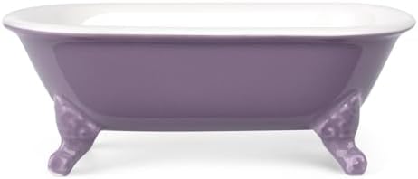 6.5" Mini Clawfoot Bathtub Soap Dish,Bar Soap Holder,Lavender - Image 6