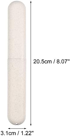 VOCOSTE 2Pcs Toothbrush Case, Green & Beige - Image 4
