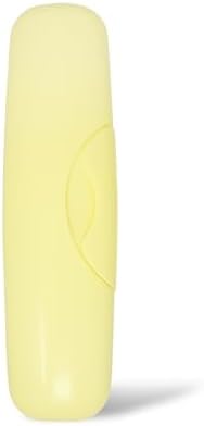RADIUS Toothbrush Travel Case for Big Brush/Original/Scuba Brushes, BPA-Free Recycled Plastic, Portable for Bathroom, School, Home, Camping - Lemon Yellow (ONLY fits the Big Brush/Original/Flex/SCUBA) by RADIUSCorporation