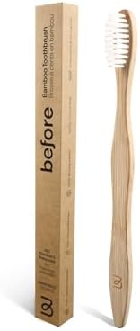 Before | Bamboo Toothbrush | 100% Biodegradable | Helps Improve Oral Health by BeforeSelfCare