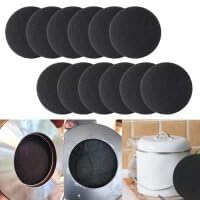 6.7inch Charcoal Filters for Kitchen Compost Bin Pail Replacement Filter Countertop Home Bucket Refill Sets, Made of Activated-Charcoal Material, 5mm in Thickness, 12Pcs - Image 6