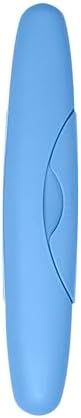 RADIUS Toothbrush Travel Case for Standard Brush, BPA-Free Recycled Plastic, Portable for Bathroom, School, Home, Camping (Light Blue, 8.25H - 1.38W - 1.75L (in)) by RADIUSCorporation