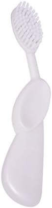 RADIUS Toothbrush Original Big Brush, BPA Free ADA Accepted - Left Hand - White Brush with White Case (Pack of 2) - Image 3