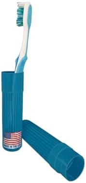 American Comb Toothbrush Holder - Blue, Made in USA, with Ventilation Holes, for Toothbrush Covers, Toothbrush Holder, Toothbrush Soft, Durable Design, Hygienic Bathroom Accessory by AmericanComb