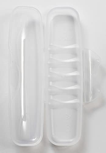 RADIUS Toothbrush, Original Big Brush & Case, Right Handed, Clear Brush with Clear Case, BPA Free ADA Accepted - Image 4